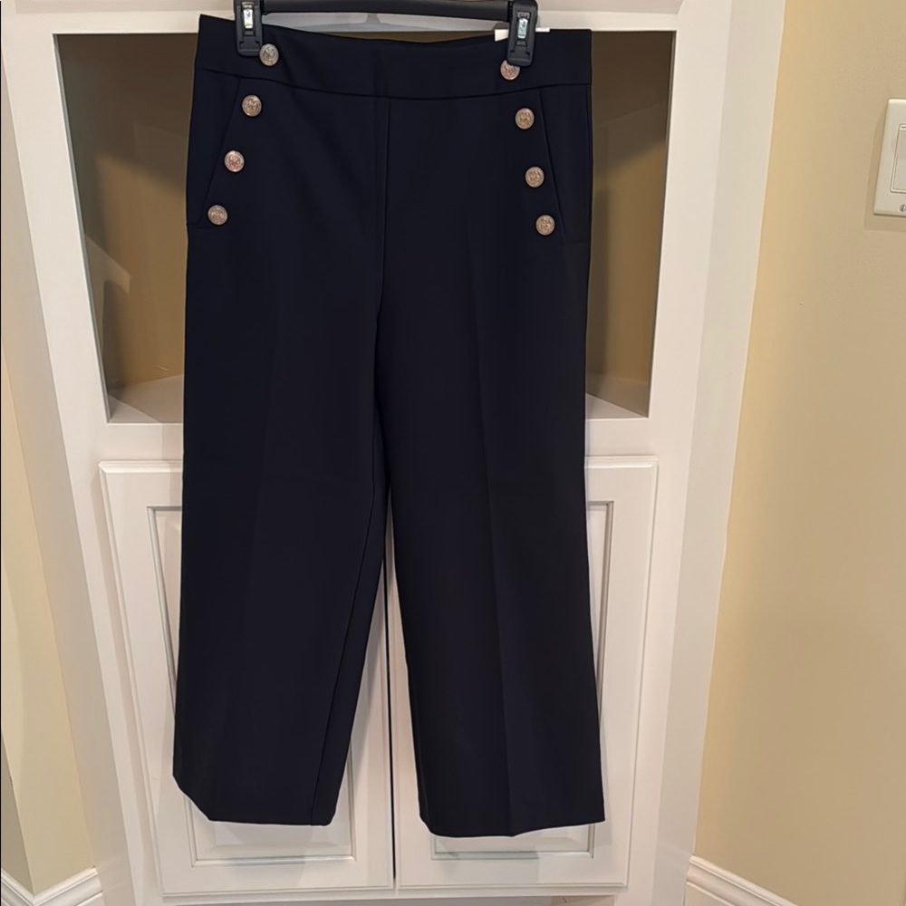 Black Wide Leg High-Waisted Pants